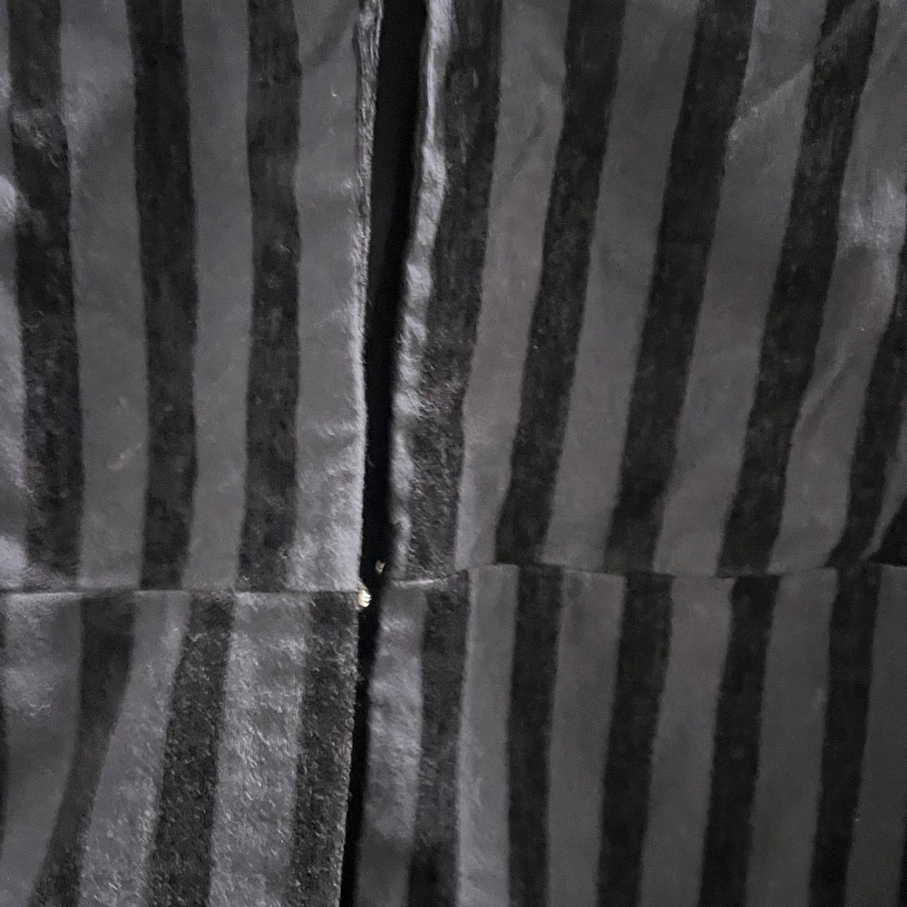 Suzanne Betro Black and Navy Striped Blouse - Picture 4 of 4